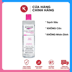 Nước tẩy trang Byphasse Solution Micerallaire Face 500ml- nước hoa hồng, giúp bạn tẩy sạch hiệu quả các chất bẩn và bã nhờn sâu trong lỗ chân lông cùng với lớp trang điểm trên da