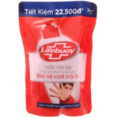 (túi đẹp – 450g) Nước rửa tay Lifebuoy Bảo vệ vượt trội 10