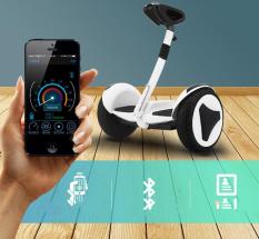 Xe điện cân bằng Mini Robot – XE ĐIỆN CÂN BẰNG THÔNG MINH – BẢN MỚI Có Bluetooth, đèn led, tay xách thuận tiện