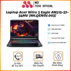 [Freeship] Laptop Acer Nitro 5 Eagle AN515-57-54MV (NH.QENSV.003)/ Intel Core i5-11400H/ RAM 8GB/ 512GB SSD/ GeForce RTX 3050 4GB/ 15.6FHD 144Hz/ 57.5Wh/ Win 11H/ 1Yr- MEI217 – Bảo hành 12 tháng