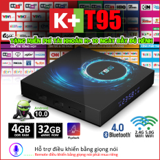 Android TV Box Android 10, RAM 4G, 32G ROM mạnh mẽ, wifi băng tần kép, bluetooth 5.0,đa năng, mang lại nhiều khung giờ giải trí cùng gia đình bảo hành 12 tháng T95