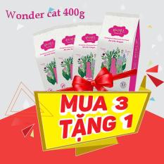 Combo mua 3 tặng 1Thức ăn hạt wondercat 400g