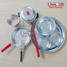 Bộ Đồ Chơi Nấu Ăn Mini – Bằng Nhôm – Gồm 10 Món