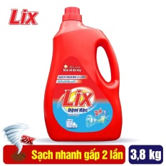 Nước Giặt Lix Đậm Đặc Hương Hoa 3.8Kg NG390 – Tẩy Sạch Vết Bẩn Cực Mạnh