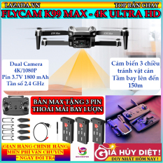 [TẶNG 3 PIN] Flycam mini K99 Max camera kép 4K/1080p, Máy bay điều khiển từ xa có cảm biến tránh vật cản 3 chiều, tần số 2.4GHz chống nhiễu, động cơ không chổi than – Drone camera 4K – Flycam mini giá rẻ đẳng cấp hơn Flycam mini E58