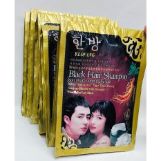 Combo 5 Gói Dầu Gội Nhuộm Đen Tóc Black Hair Shampoo Hàn Quốc, An Toàn Cho Da, Không Độc Hại, Đen Ngay Sau Lần Sử Dụng