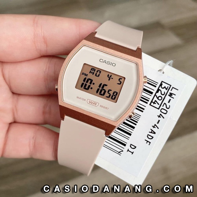 Đồng hồ nữ dây nhựa Casio Standard chính hãng Anh Khuê LW-204-4ADF