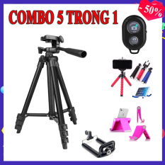 Chân Máy Điện Thoại, Chân Máy Ảnh, Chân Máy Quay TRIPOD 3120 + Giá đỡ điện thoại + Remote Shutter + Túi đựng + TẶNG KÈM chân bạch tuộc 30K