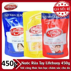 Nước rửa tay Lifebuoy 450g hàng đẹp chính hãng