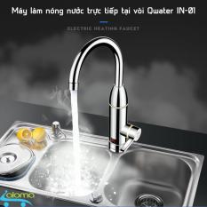 Máy nước nóng trực tiếp tại vòi Qwater IN-01 bằng inox kèm đầu chống giật chống rò rỉ nước