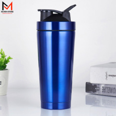 Bình Lắc Shaker Inox Tập Gym Chọn Màu – Bình Lắc Tập Thể Thao, Du Lịch – Kèm Bóng Lò Xo Lắc