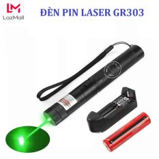 Đèn Pin Chiếu Tia Laser 303, Đèn Laser Guross Cầm Tay Chính Hãng, Chiếu Xa 500-1500m, Chiếu Được Nhiều Kiểu Sáng Khác Nhau