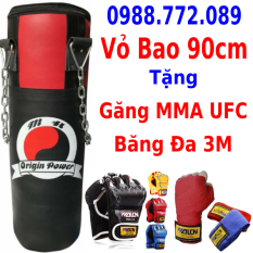 Combo Vỏ Bao Cát Tập Đấm Bốc Boxing MMA UFC + Găng MMA Walon Xịn + Băng đa boxing – Dành cho dân chuyên nghiệp, cá nhân boxing, mma