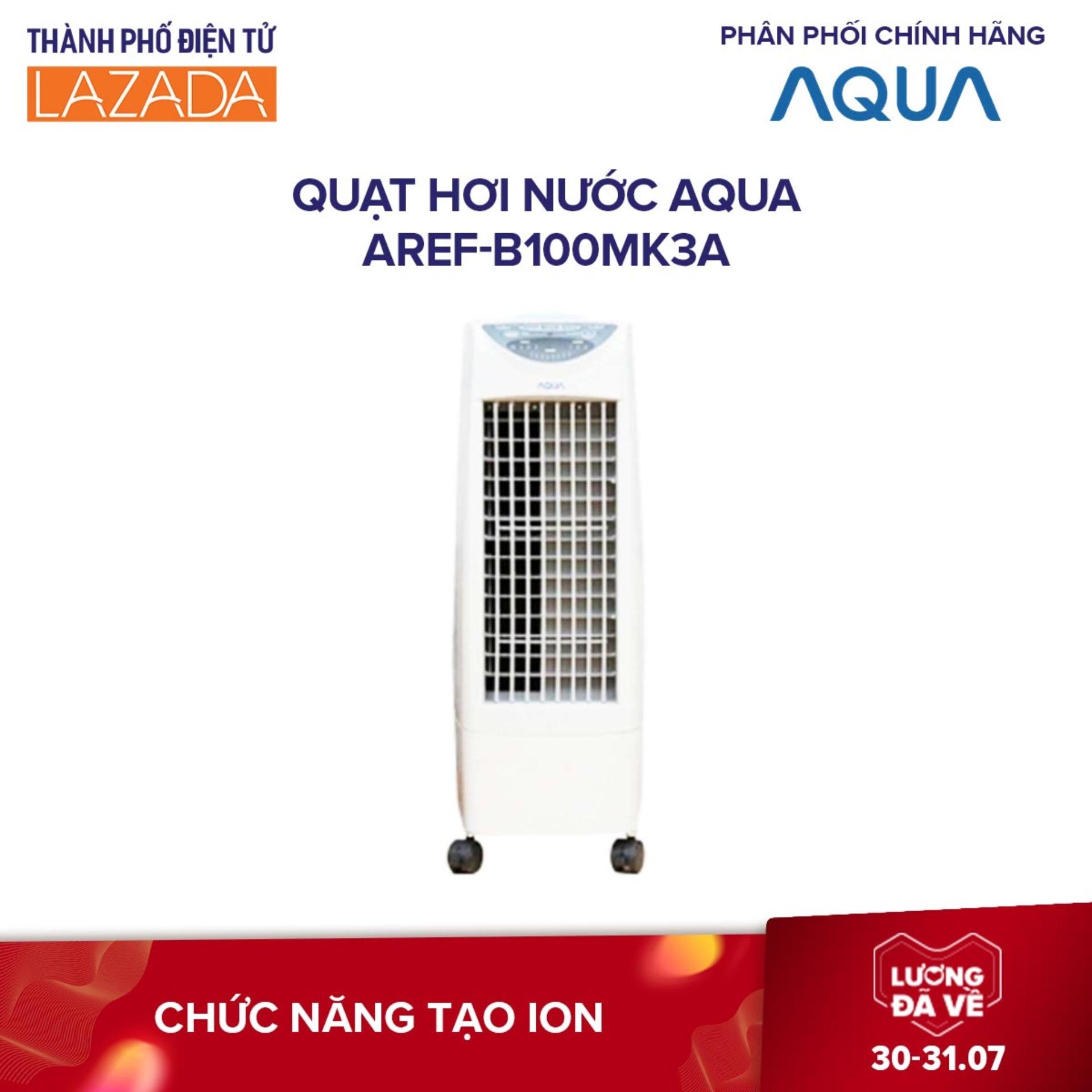 Quạt hơi nước AQUA AREF-B100MK3A -Công suất 120W, Điều khiển từ xa, Bánh Xe dễ di chuyển - Hàng phân...