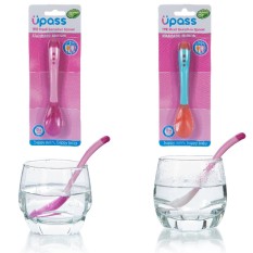 Thìa Ăn Dặm Cảm Ứng Nhiệt (Báo Nóng) TPR UPASS UP3021W Dành Cho Bé, Chất Liệu Nhựa Không Chứa BPA,Gíup Kiểm Tra Nhiệt Độ Thức Ăn Của Bé