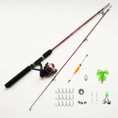 Bộ Cần Câu Shimano 2 Khúc Đặc ruột 1m65 + Máy + dây câu, kèm phụ kiện . Cần xám. ( Đại lý cần câu )