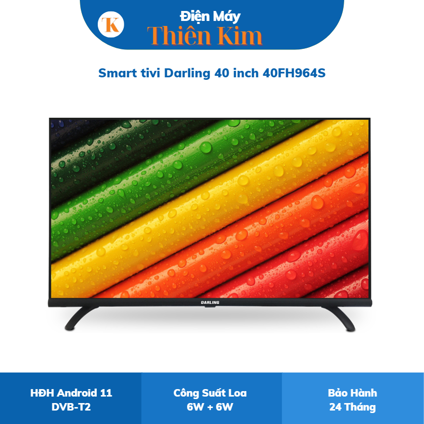 Smart tivi Darling 40 inch 40FH964S – HĐH Android 11 – DVB-T2 – Bảo Hành 24 Tháng Toàn Quốc