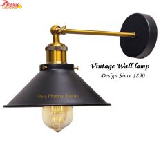 Đèn tường – Mẫu đèn vách Vintage chao hình nón cổ điển