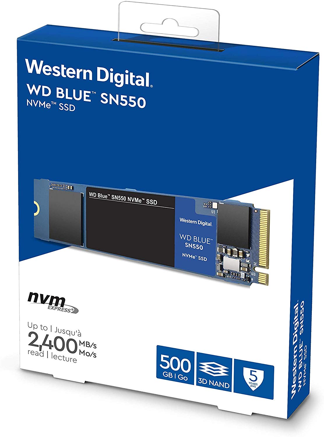 Ổ cứng SSD WD Blue SN550 PCIe Gen3 x4 NVMe M.2 500GB WDS500G2B0C