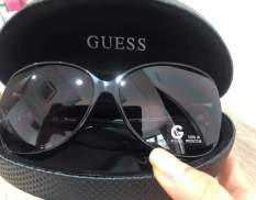 Kinh mát NEW GUESS BY MARCIANO GGU 1114 POLISHED BLACK AUTHENTIC SUNGLASSES 63-12