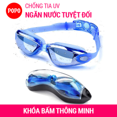Kính bơi người lớn cho nam, nữ chính hãng POPO 2360 kính bơi tráng gương cao cấp mắt kiếng bơi chống tia UV chống hấp hơi khóa kính bơi thông minh
