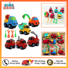 Xe đồ chơi bộ 6 xe xây dựng siêu dễ thương