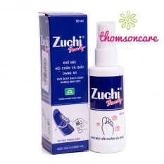 Combo 2 lọ khử hôi chân hôi giày zuchi dạng xịt