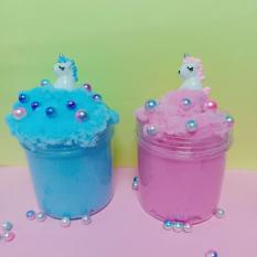 Combo 2 hộp slime mây kèm 2 charm unicorn