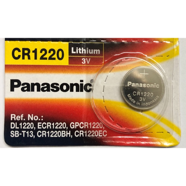 Pin CR1220 Panasonic 3V Lithium Vỉ 1 Viên