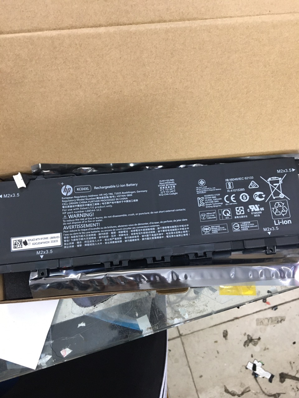 Pin(battery) Original Laptop Hp Envy 13-AH (KC04XL) Zin