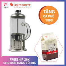 [TẶNG CÀ PHÊ 100] Bình ép trà cà phê kiểu Pháp 600ml – LIGHT COFFEE