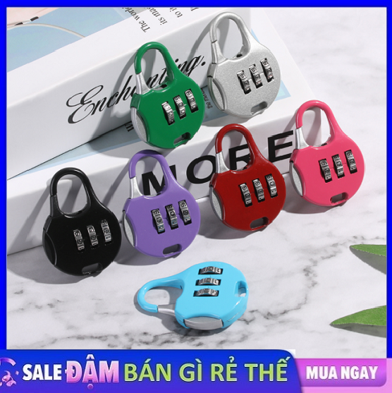 [HCM]Khoá số balo – Ổ khóa mini 3 số khóa vali chống trộm – Khóa balo chống trộm – Ổ khóa mini