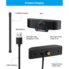 Webcam Srihome SH037, FullHD 1080P, tích hợp mic, tự động điều chỉnh ánh sáng