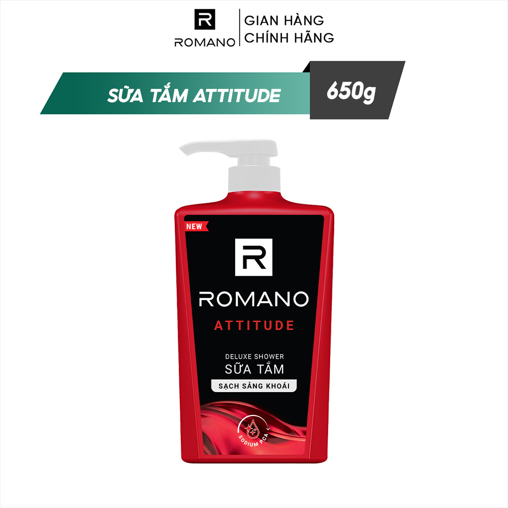 [15-19.09 TẶNG QUÀ ĐẾN 105K] Sữa tắm hương nước hoa Romano Attitude 650gr
