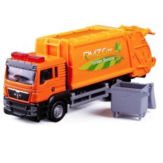 Xe ô tô chở rác mini đầu MAN bằng sắt tỉ lệ 1:64 đồ chơi trẻ em