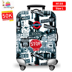 [HCM]Bao hành lýÁo bọc vali vải thun co giãn 4 chiều Mẫu Đi Du Lịch Zooyoo H135