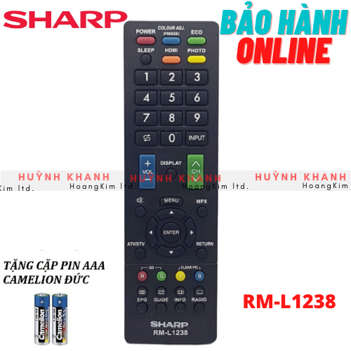 REMOTE TV SHARP RM-L1238 BỀN ĐẸP CHÍNH HÃNG