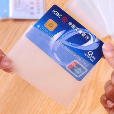 Vỏ bọc thẻ căn cước bằng lái thẻ tín dụng ATM trong suốt
