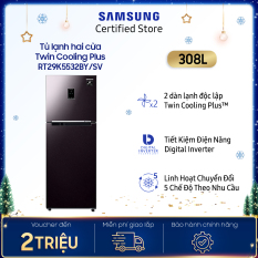 [VOUCHER 12% Upto 2 triệu] [Trả góp 0%]Tủ lạnh Samsung hai cửa Twin Cooling Plus 300L (RT29K5532BY)