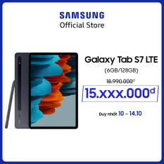 Máy tính bảng Samsung Galaxy Tab S7 LTE – Tặng bookcover – Bảo hành 12 tháng – Hàng chính hãng (Không tặng kèm bàn phím)