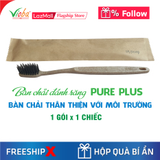 Bàn chải đánh răng Pure Plus, sản xuất theo công nghệ Nhật Bản. Lông bàn chải được làm bằng hoạt chất than tre, thân bàn chải làm từ bột rơm thân thiện với môi trường, an toàn khi sử dụng. Có 2 loại cho bạn tiện lựa chọn.