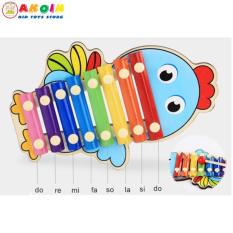 Đồ chơi đàn gỗ Xylophone 8 Quãng hình con vật đáng yêu Cho Bé
