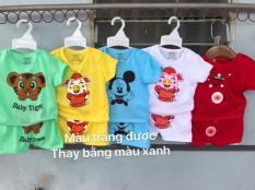 sét 5 bộ cộc tay cài cúc vai heo tài lộc cho bé trai / bé gái