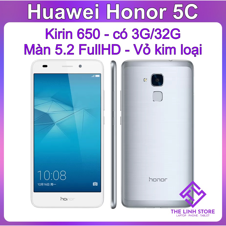 Điện thoại Huawei Honor 5C ram 3G+32G - vỏ kim loại, vân tay