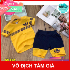 Đồ Bộ Bé Trai Size từ 6 ĐẾN 20kg, Thiết Kế Thời Trang, Vải bền mát không xù, không co rút S051 VÀNG KEYER KID
