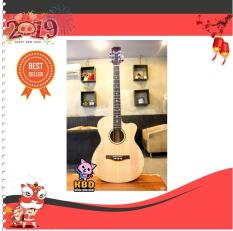 Đàn Guitar Acoustic KBD -10 ( màu gỗ tự nhiên ) tặng kèm 2 pick gãy + giáo trình online hướng dẫn cho người mới tập chơi.