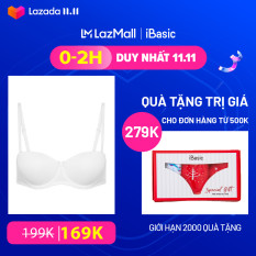 Áo ngực cúp ngang siêu nâng trơn mút dày có gọng thép dẻo iBasic VA079