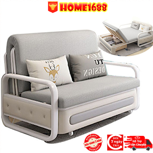 (Siêu Phẩm Cuối Năm) Giường Sofa Đa Năng Gấp Gọn Thông Minh Phù Hợp Với Mọi Không Gian, Đệm Bọt...