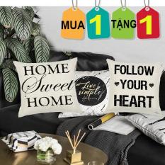(MẪU 2) Combo 2 Vỏ Gối Tựa Lưng, Gối sofa, Gối ngủ Gia đình và Công sở (không kèm ruột gối)