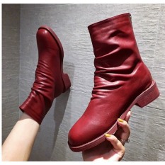 full hộp – Giày boots nữ da nhăn cổ cao siêu đẹp, mẫu hot 2021